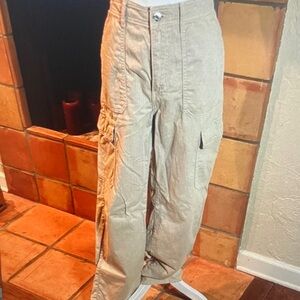 Men's Beige Cargo Pants - Casual Utility Trousers